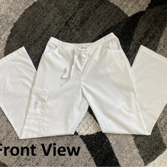 NWOT WonderWink Women Small/SP White Scrub Set - Picture 6 of 12